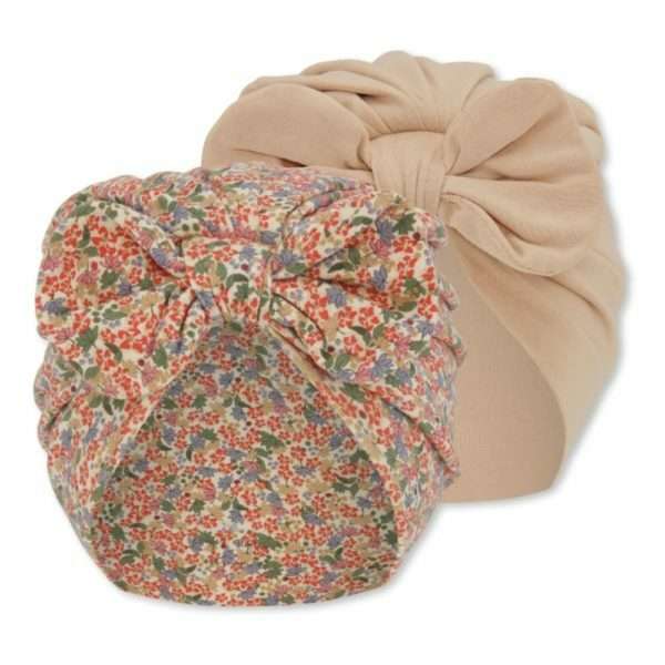 Bonnets turban jardin rouge