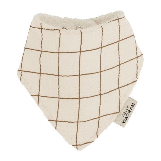 N&F - Bavoir bandana carreaux
