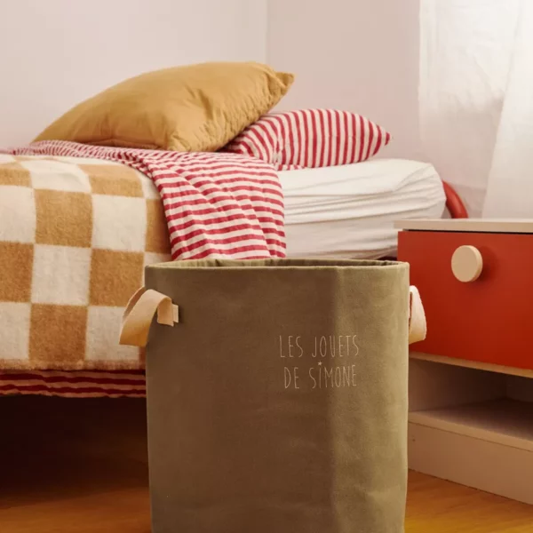 N&F - Panier de jouets avec prénom
