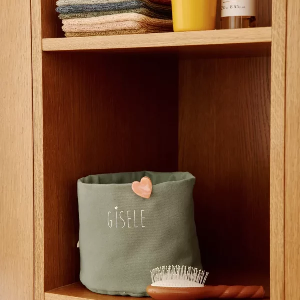 N&F - Panier rangement vert d'eau table à langer