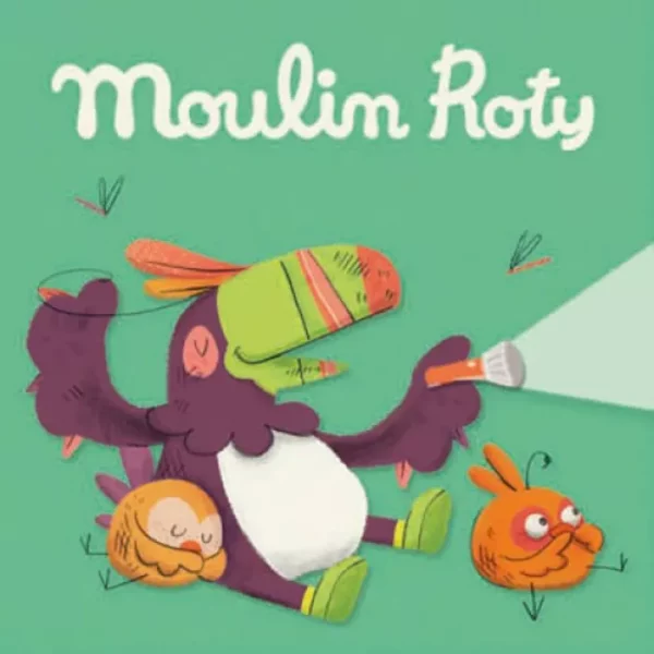 Boîte de 3 disques pour lampe à histoires - Moulin Roty Dans la jungle