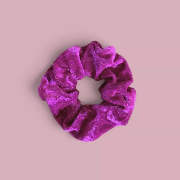 Chouchou velour Agathe and cocö - Fuchsia