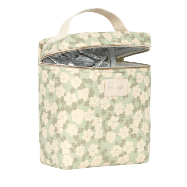 Sac isotherme pour biberon et déjeuner Concerto Opéra - Green Sakura - Nobodinoz