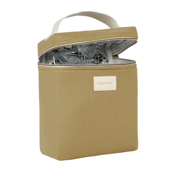 Sac isotherme pour biberon et déjeuner Concerto Opéra - Olive green - Nobodinoz