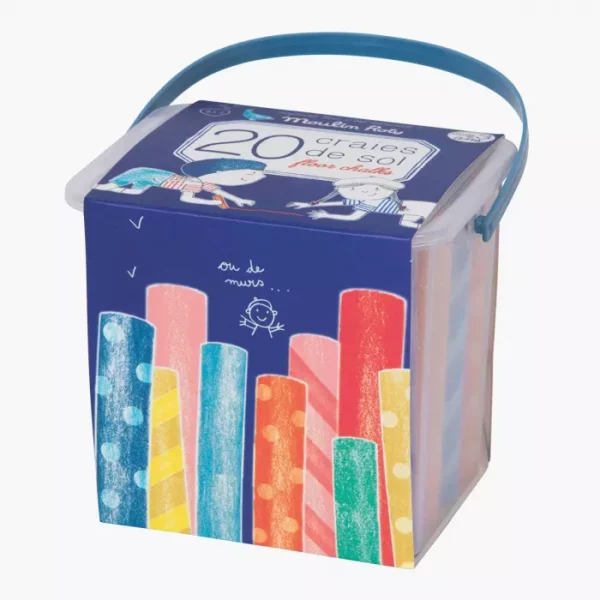Boite de 20 craies de sol - Moulin Roty