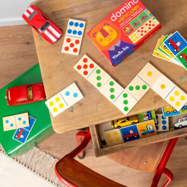 Domino véhicules en bois