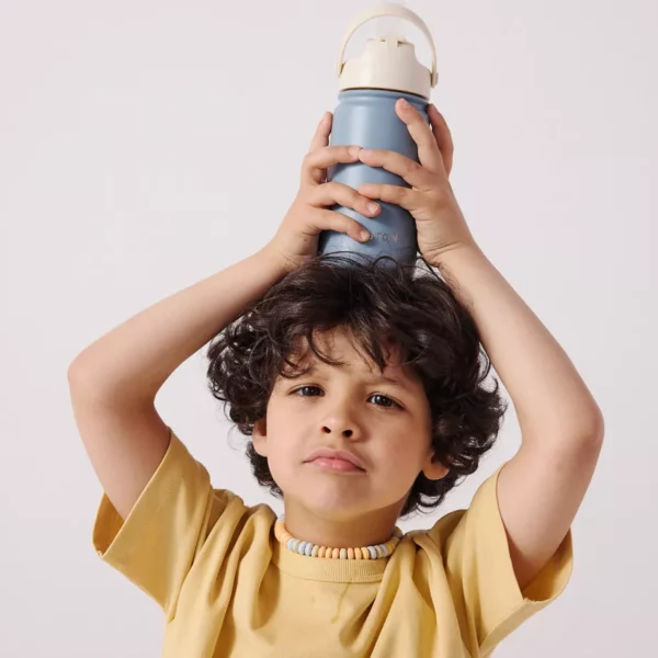 Gourde enfant bleu souris - Petit Picotin