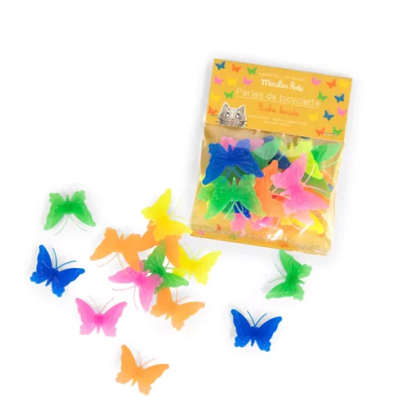 Perles papillons pour rayons vélo - Moulin Roty