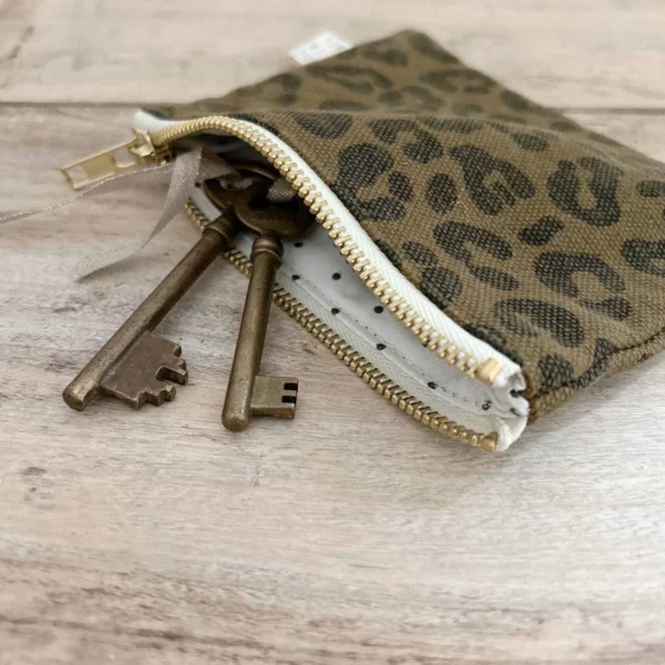 Porte monnaie Rose in April - Graou olive