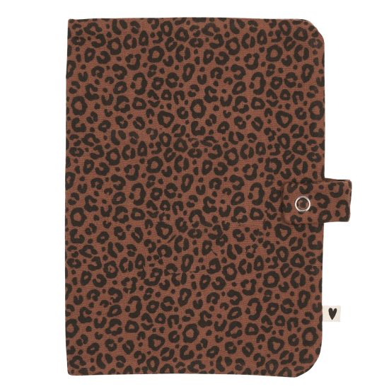 Protège carnet de santé Léopard marron - Atelier Wagram