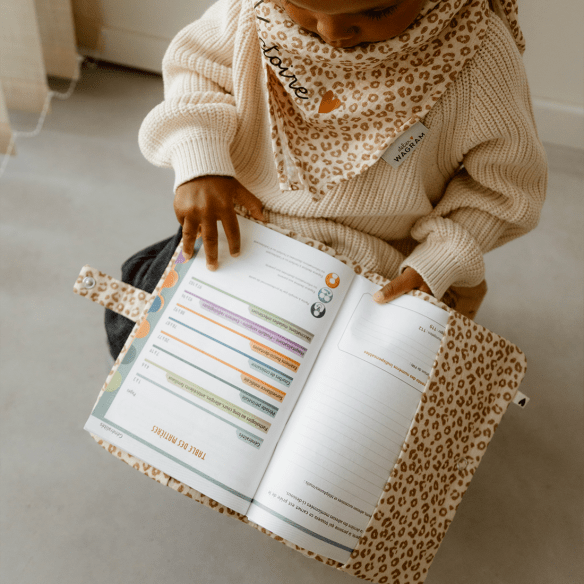 Protège carnet de santé gaze léopard - Atelier Wagram