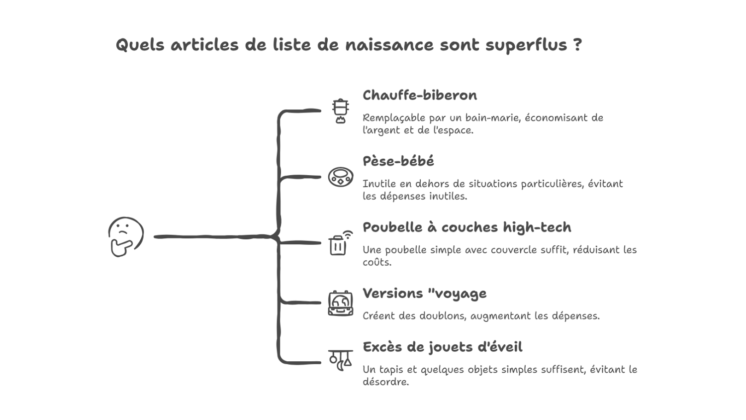 Gadgets de puériculture inutiles à éviter